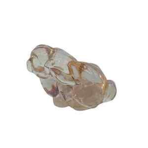 Fenton Pink Glass 1.5" Figurine Small Clear Bunny Rabbit Easter